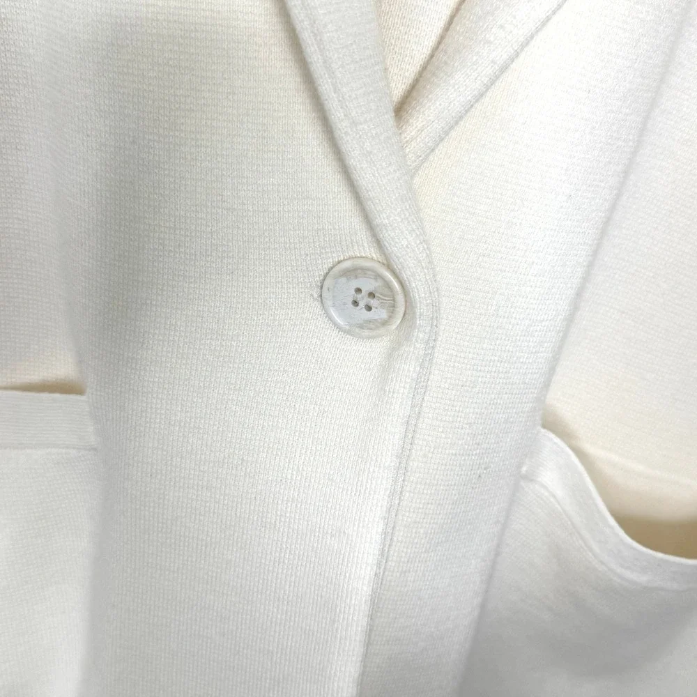 J. Crew Sweater Jacket‎ Cream One Button Womens Size Small